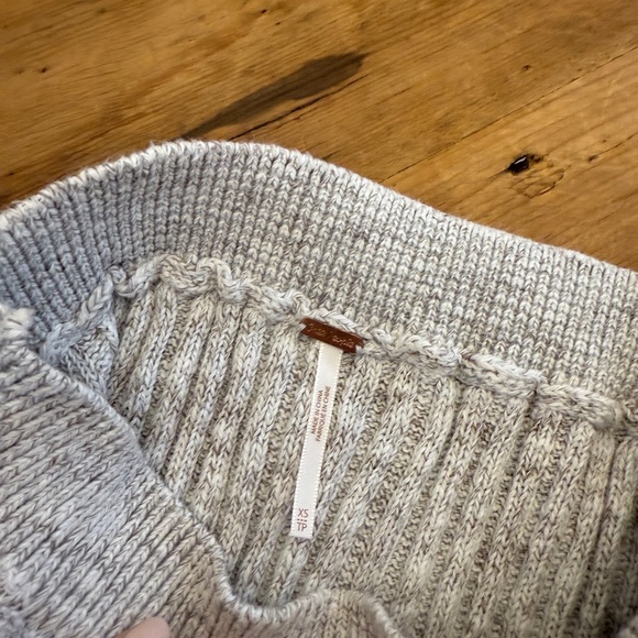 Free People Light Gray Ribbed Maxi Skirt - Picture 2 of 3